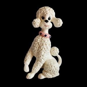 Vintage Curly Poodle Statue 1971 MCM Hollywood Regency